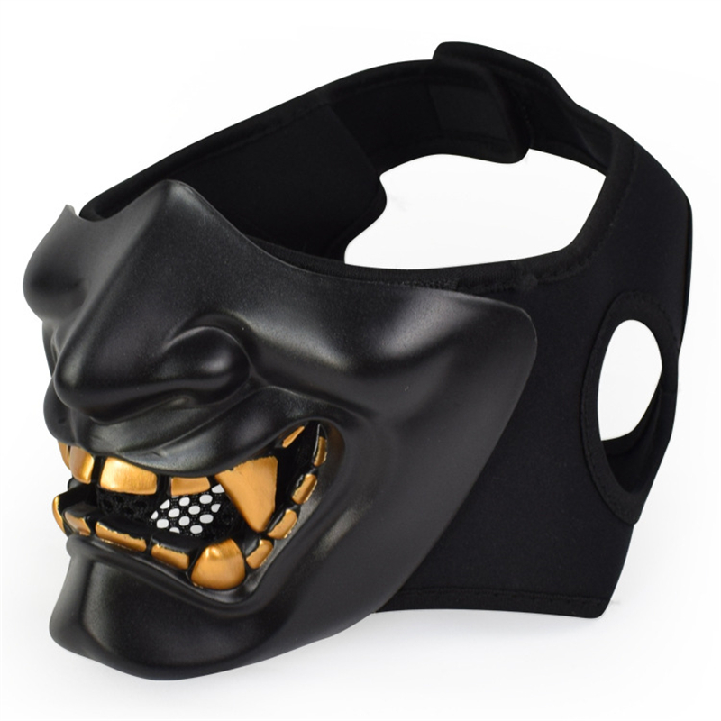 Respirator Half Face - Masken Half Oni Cosplay Dekor Samurai
