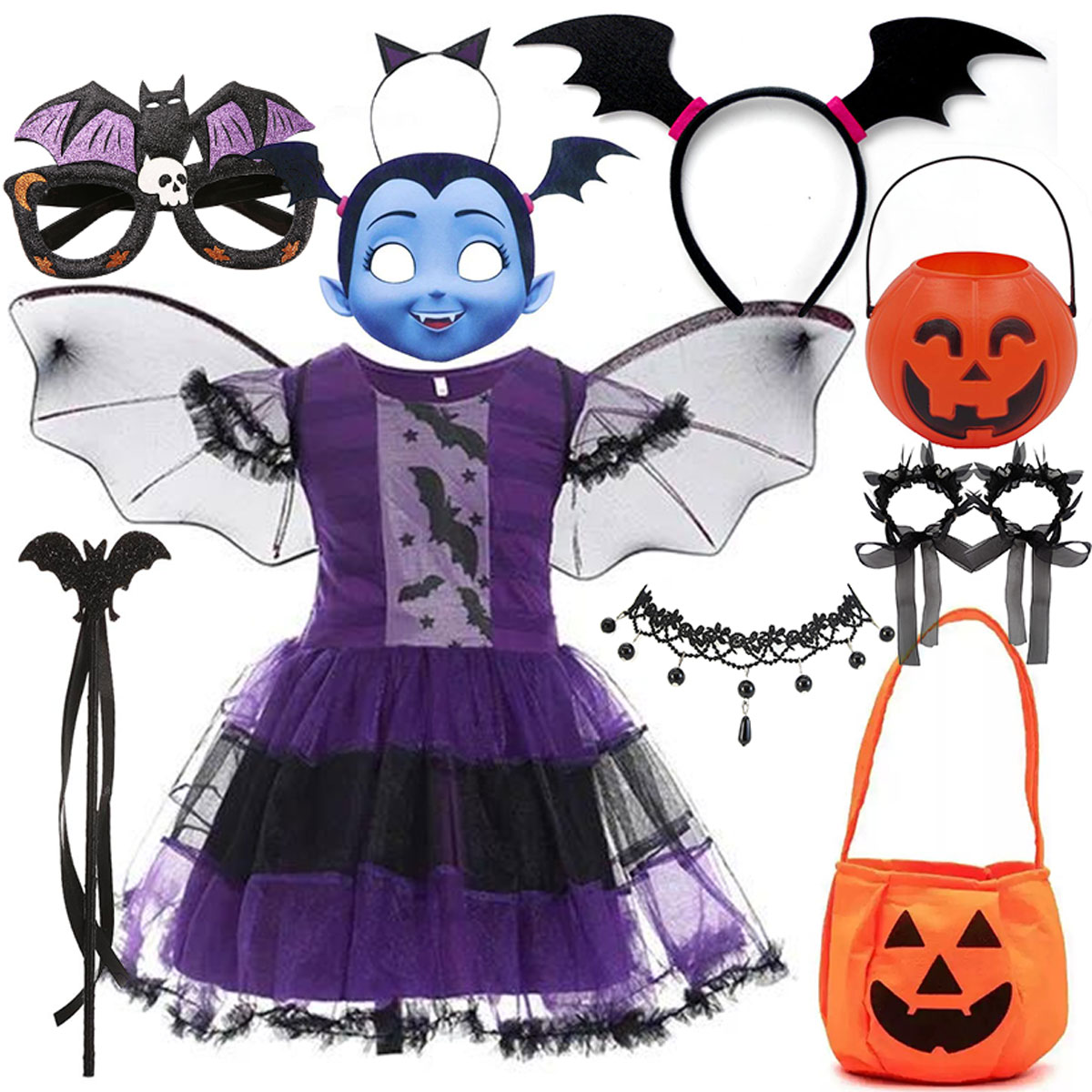 Mädchen Halloween Vampir-Flede – Kids Face Mask Bewertung und Preis