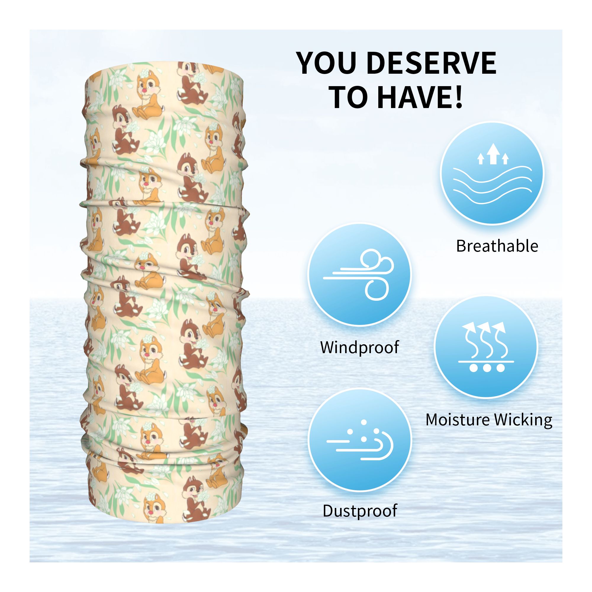 Maßgeschneiderter süßer C-Chip – Neck Gaiter Face Cover Bewertung und Preis