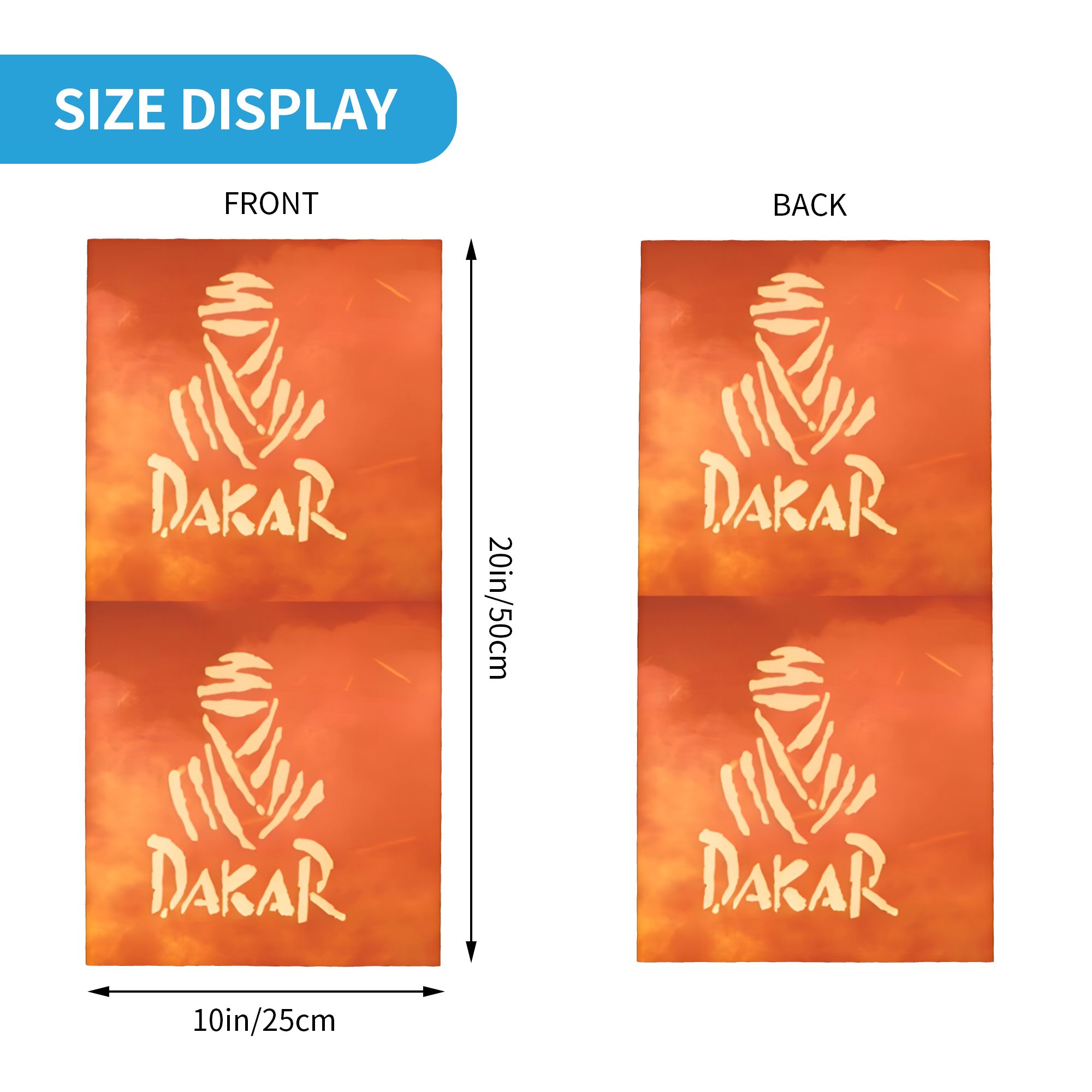 Maßgefertigter D-Dakared Banda – Neck Gaiter Face Cover Bewertung und Preis