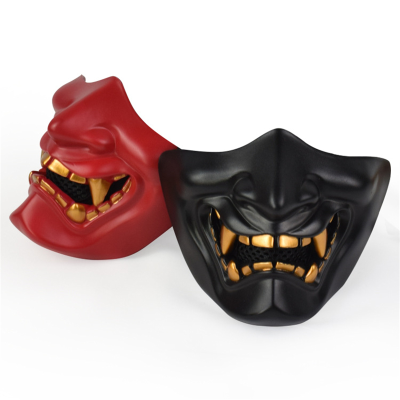 Masken Half Oni Cosplay Dekor  – Respirator Half Face Bewertung und Preis