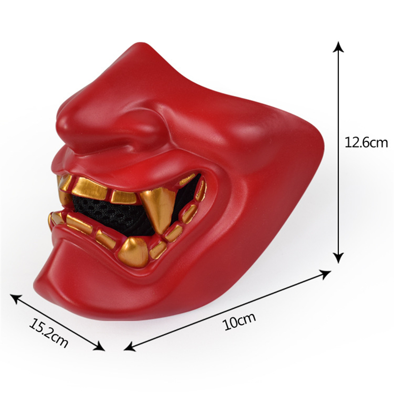 Masken Half Oni Cosplay Dekor  – Respirator Half Face Bewertung und Preis